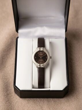 Brown Leather Women's Watch